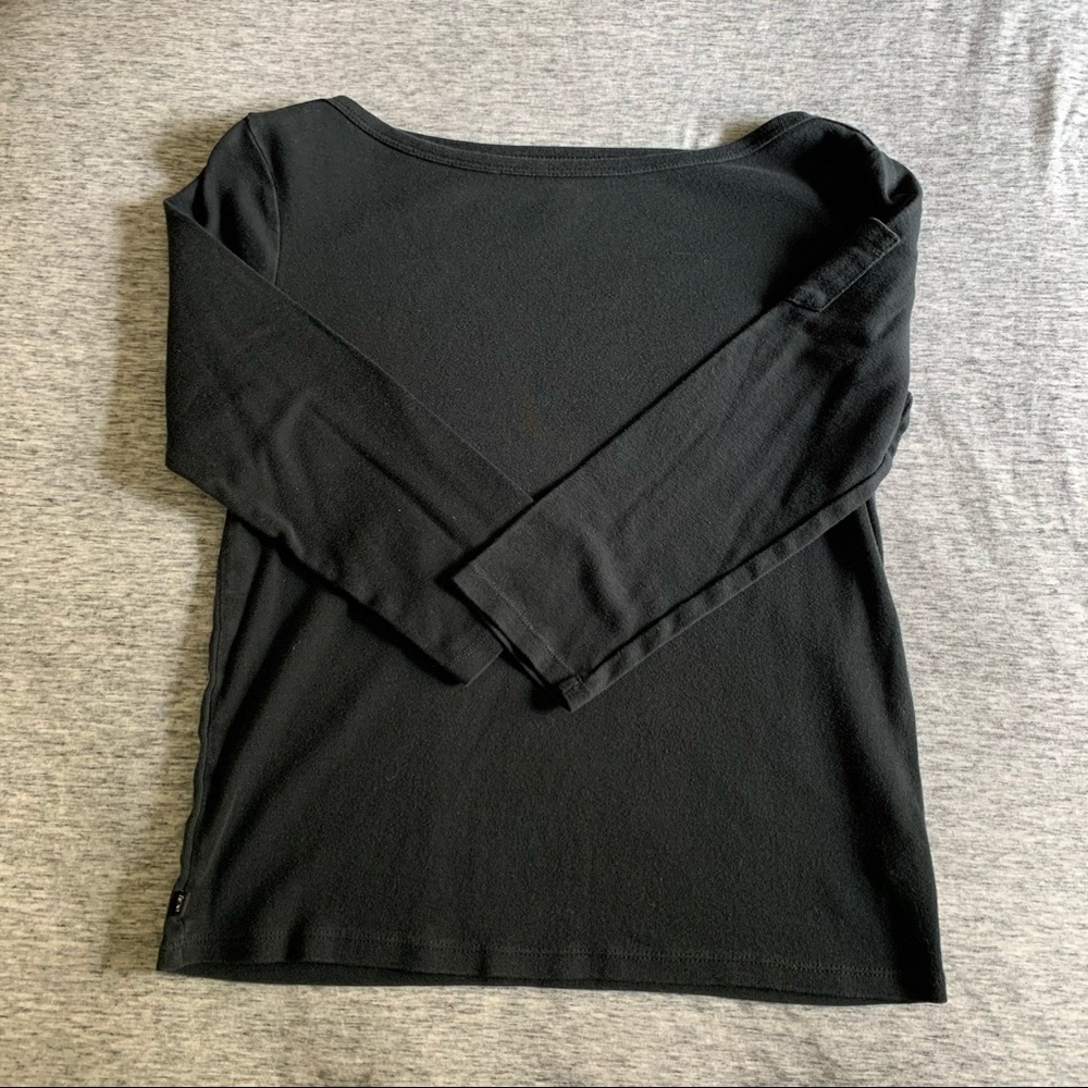 🖤✨Chaps: Boat Neck 3/4 sleeve with sleeve pocket top - Picture 6 of 8